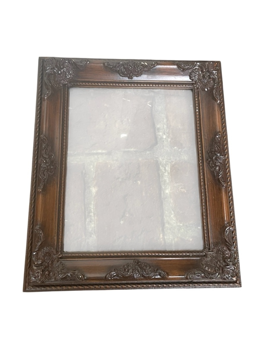 Vintage Baroque Ornate Brown Wood Picture Frame - Classic Decorative Home Accent